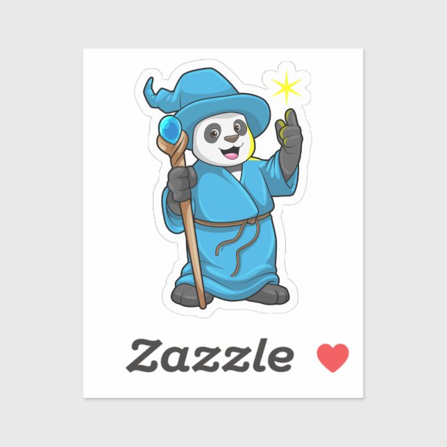 Panda as Wizard with Magic wand (Sheet)