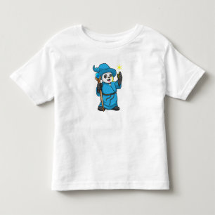 Panda as Wizard with Magic wand Toddler T-Shirt