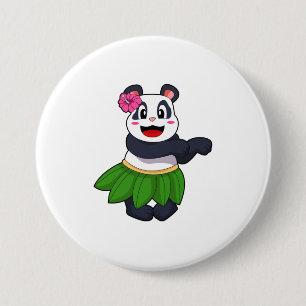 Panda at Ballet Dance 7.5 Cm Round Badge