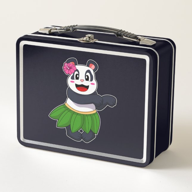 Panda at Ballet Dance Metal Lunch Box (Front)