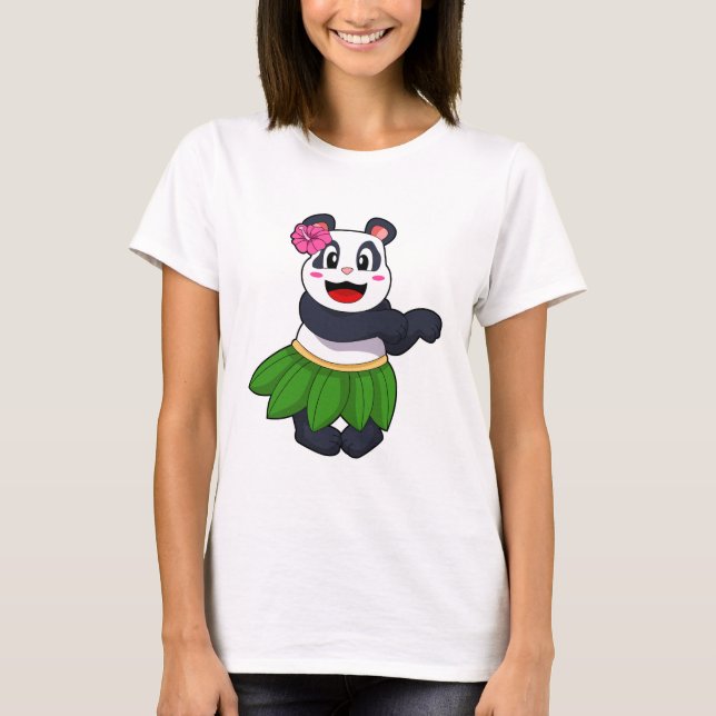 Panda at Ballet Dance T-Shirt (Front)