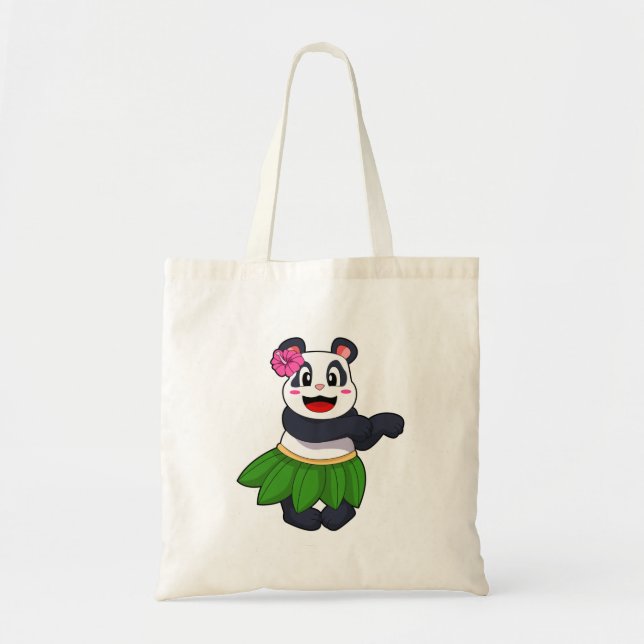 Panda at Ballet Dance Tote Bag (Front)