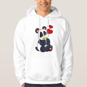 Panda at Eating of Leaves Hoodie