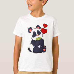 Panda at Eating of Leaves T-Shirt