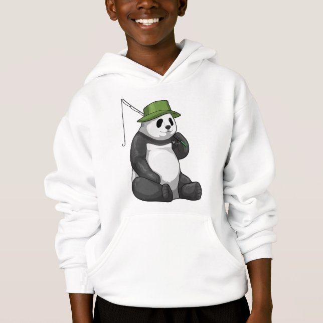Panda at Fishing with Fishing rod (Front)