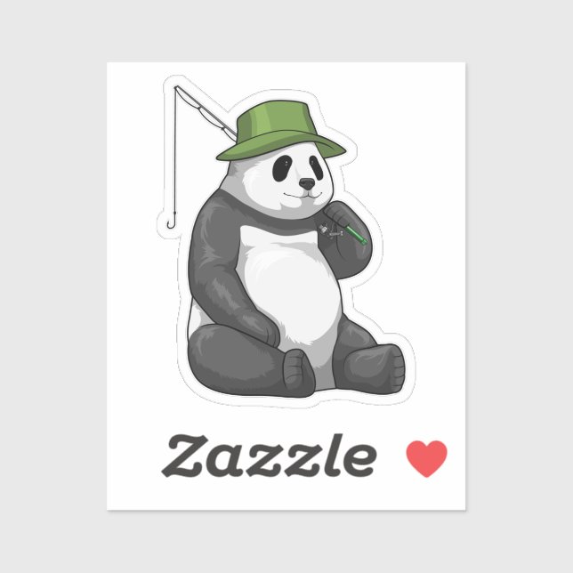 Panda at Fishing with Fishing rod (Sheet)