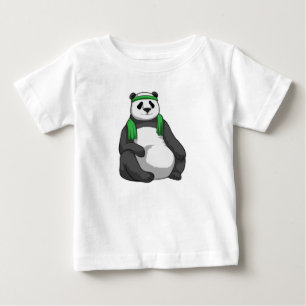 Panda at Fitness with Towel Baby T-Shirt
