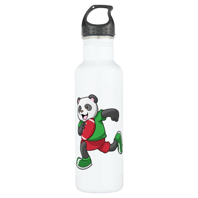 Panda at Football with Equipment 710 Ml Water Bottle (Front)