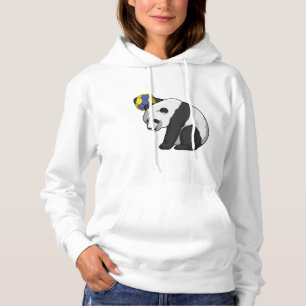 Panda at Handball Sports Hoodie
