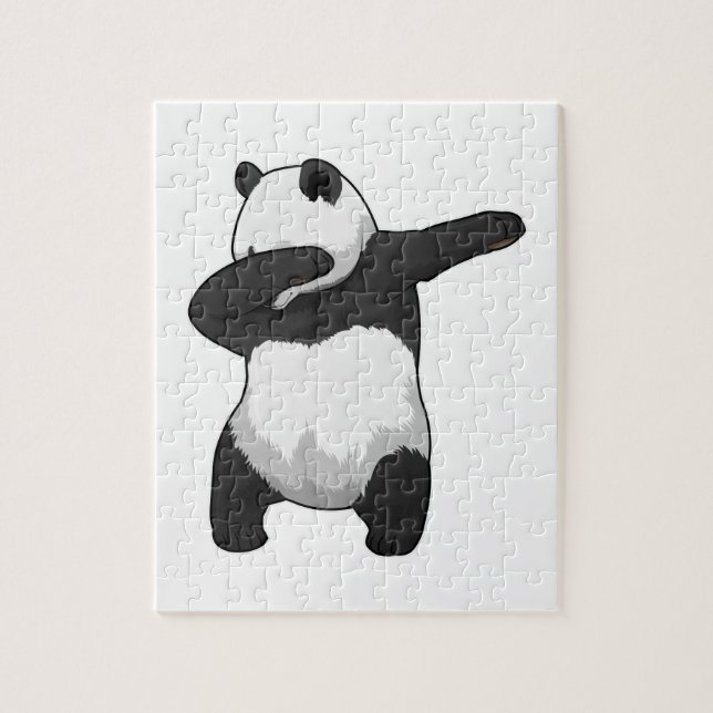 Panda at Hip Hop Dance Dab Jigsaw Puzzle (Vertical)