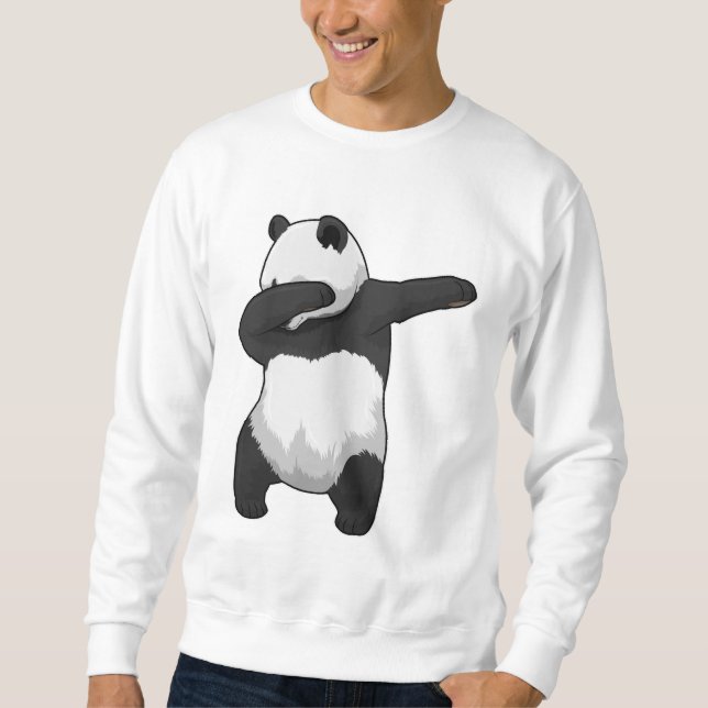 Panda at Hip Hop Dance Dab Sweatshirt (Front)