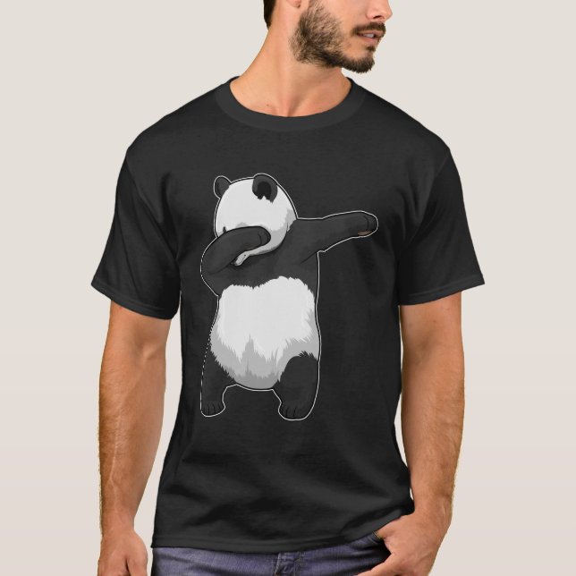 Panda at Hip Hop Dance Dab T-Shirt (Front)