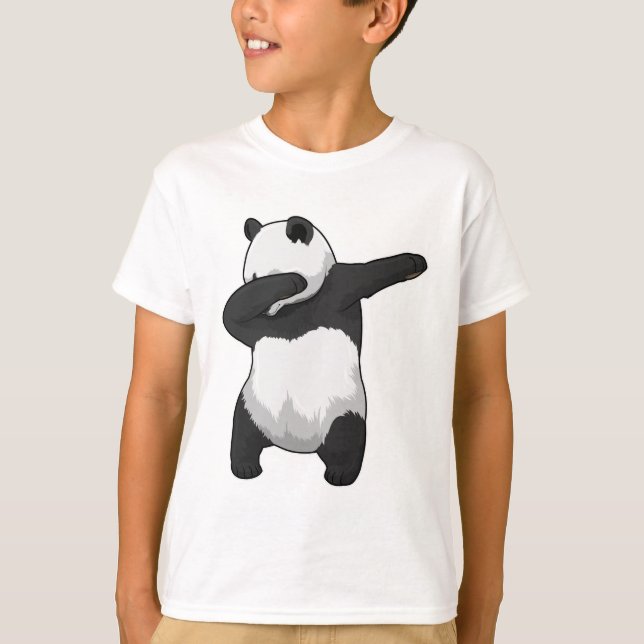 Panda at Hip Hop Dance Dab T-Shirt (Front)