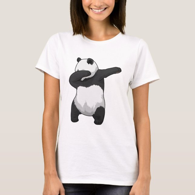 Panda at Hip Hop Dance Dab T-Shirt (Front)