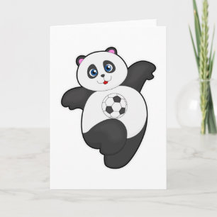 Panda at Soccer Sports Card