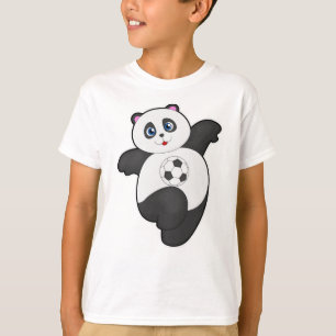 Panda at Soccer Sports T-Shirt