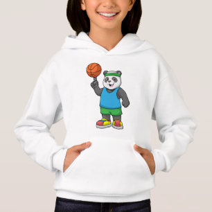 Panda at Sports with Basketball