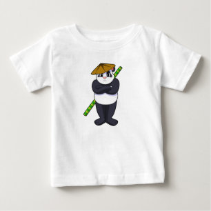 Panda at Stick fight Martial arts.PNG Baby T-Shirt
