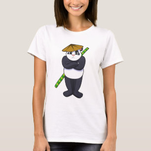 Panda at Stick fight Martial arts.PNG T-Shirt