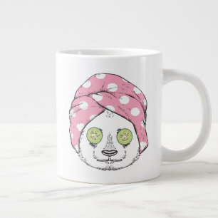 Panda At The Spa Large Coffee Mug