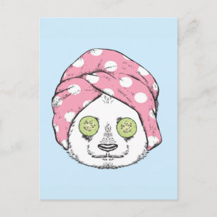 Panda At The Spa Postcard