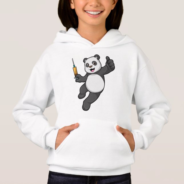 Panda at Vaccination with Syringe (Front)