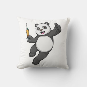 Panda at Vaccination with Syringe Cushion