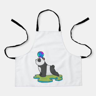 Panda at Yoga Fitness Apron