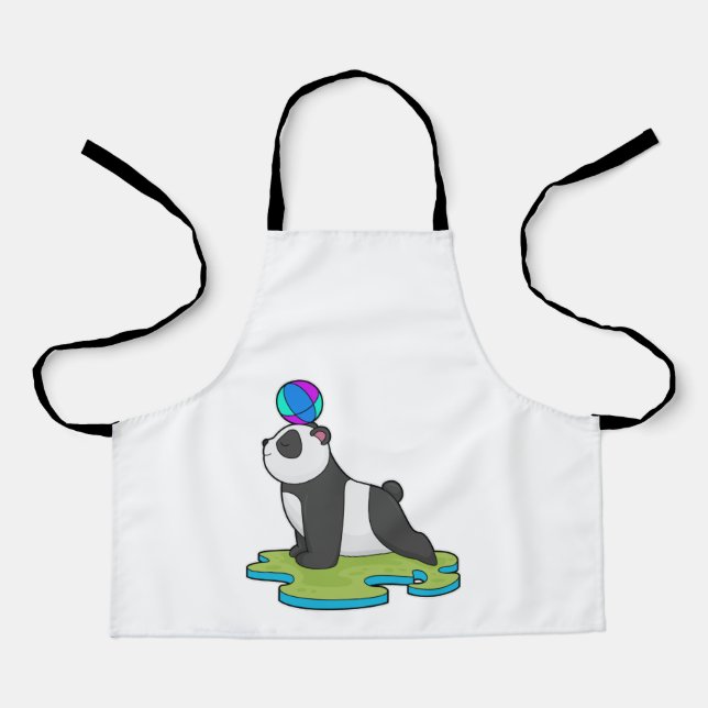 Panda at Yoga Fitness Apron (Front)