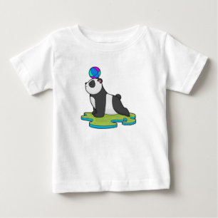 Panda at Yoga Fitness Baby T-Shirt