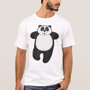 Panda at Yoga Stretching exercise T-Shirt