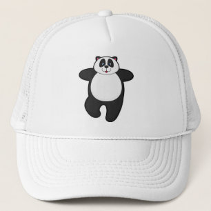 Panda at Yoga Stretching exercise Trucker Hat