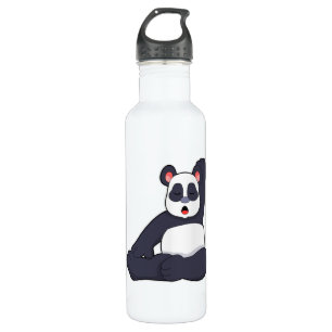Panda at Yoga Stretching exercises 710 Ml Water Bottle