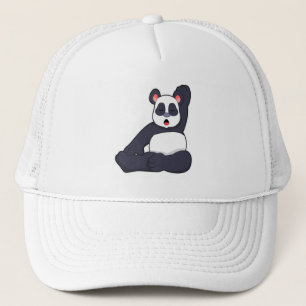Panda at Yoga Stretching exercises Trucker Hat