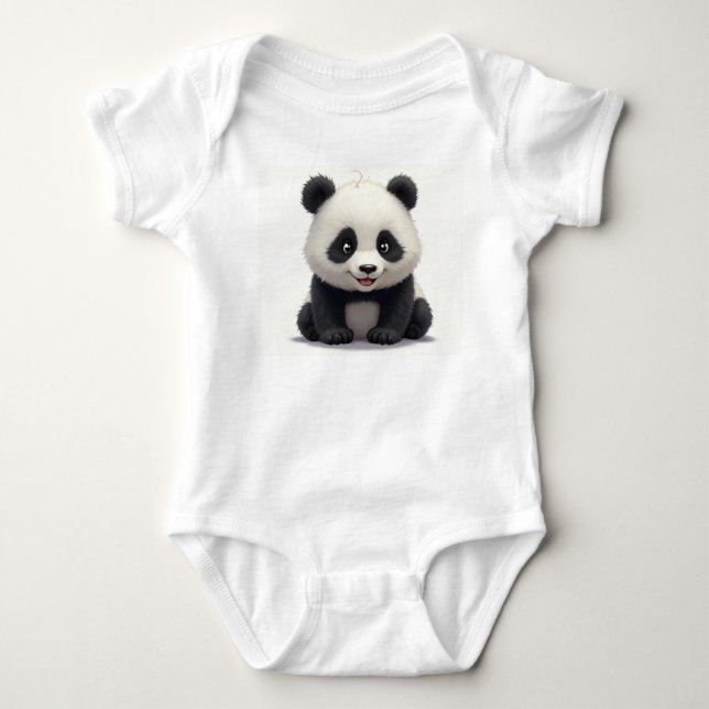 Panda Baby Bodysuit (Front)