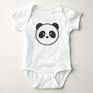 Panda baby bodysuit