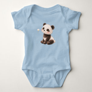 Panda Baby Bodysuit – Cute Black and White Bear 🐼