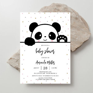 Panda Baby Shower Invitation