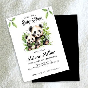Panda Baby Shower Invitation