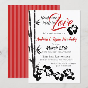 Panda Baby Shower Invitation