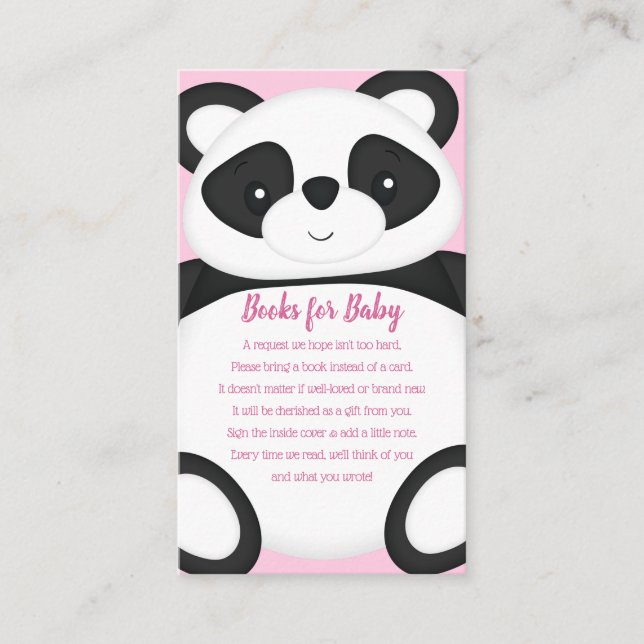 Panda Baby Sower Books Enclosure Card (Front)