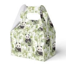 Panda bamboo favour box