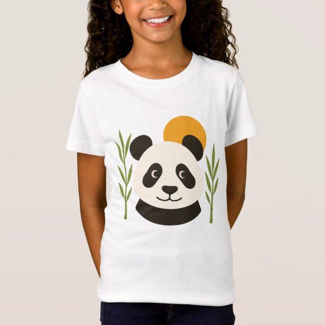 Panda Bamboo Kids T-Shirt (Front)