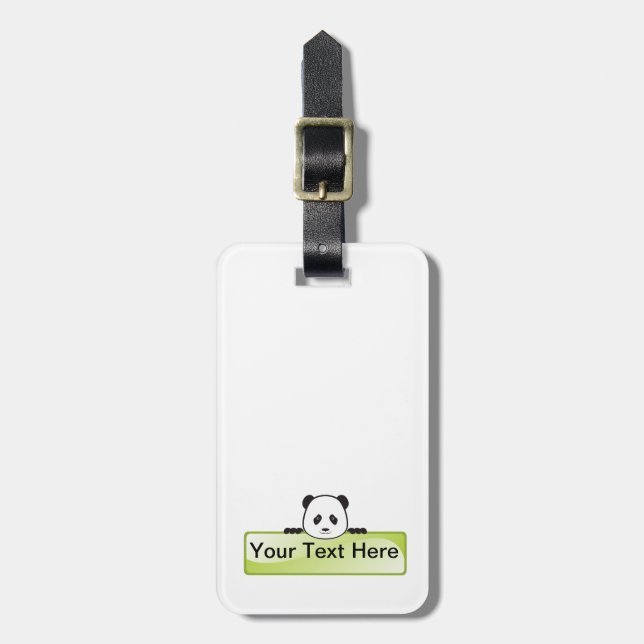 Panda Banner Luggage Tag (Front Vertical)