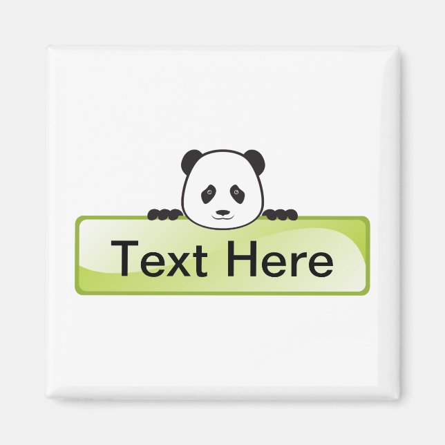 Panda Banner Magnet (Front)