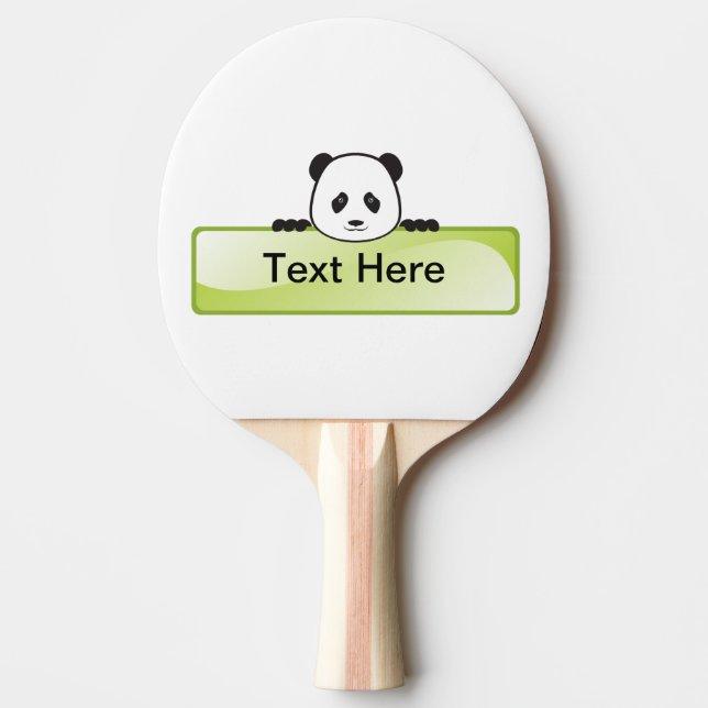 Panda Banner Ping Pong Paddle (Front)
