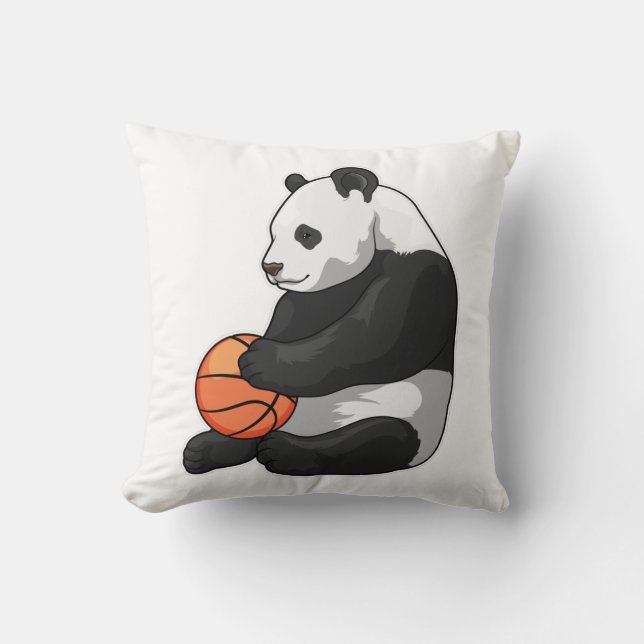 Panda Basketball player Basketball Cushion (Front)