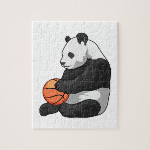 Panda Basketball player Basketball Jigsaw Puzzle