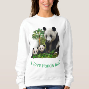 Panda Bear and cubs Sweatshirt