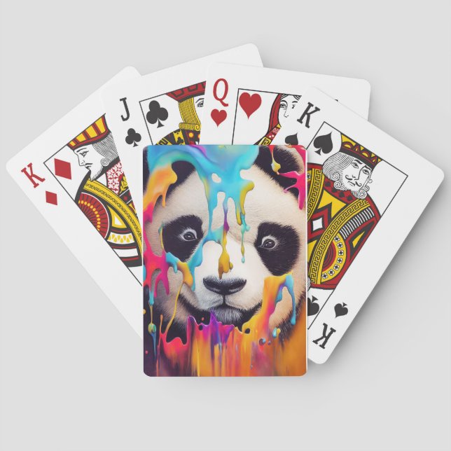 Panda Bear Animal Discovery Adventure Nature  Playing Cards (Back)